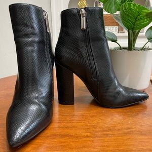 Black Snake Skin boots